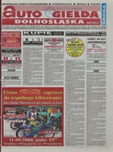 Auto Giełda Dolnośląska : regionalna gazeta ogłoszeniowa, 2004, nr 105 (1193) [8.09]