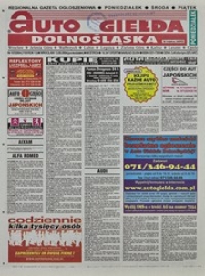 Auto Giełda Dolnośląska : regionalna gazeta ogłoszeniowa, 2004, nr 107 (1195) [13.09]