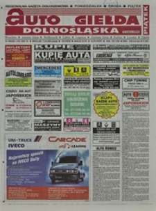 Auto Giełda Dolnośląska : regionalna gazeta ogłoszeniowa, 2004, nr 109 (1197) [17.09]