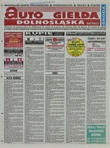 Auto Giełda Dolnośląska : regionalna gazeta ogłoszeniowa, 2004, nr 111 (1199) [22.09]