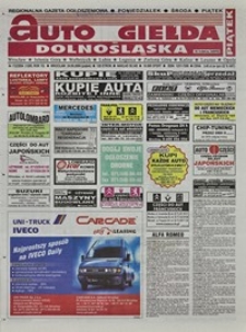 Auto Giełda Dolnośląska : regionalna gazeta ogłoszeniowa, 2004, nr 112 (1200) [24.09]