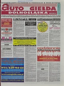 Auto Giełda Dolnośląska : regionalna gazeta ogłoszeniowa, 2004, nr 113 (1201) [27.09]