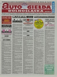 Auto Giełda Dolnośląska : regionalna gazeta ogłoszeniowa, 2004, nr 114 (1202) [29.09]