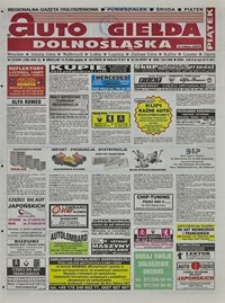 Auto Giełda Dolnośląska : regionalna gazeta ogłoszeniowa, 2004, nr 121 (1209) [15.10]