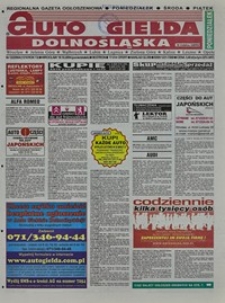 Auto Giełda Dolnośląska : regionalna gazeta ogłoszeniowa, 2004, nr 122 (1210) [18.10]