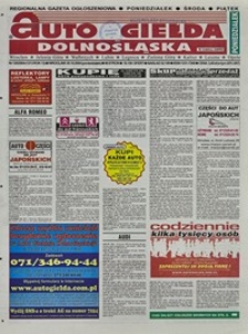 Auto Giełda Dolnośląska : regionalna gazeta ogłoszeniowa, 2004, nr 125 (1213) [25.10]