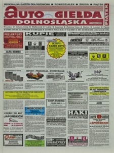 Auto Giełda Dolnośląska : regionalna gazeta ogłoszeniowa, 2004, nr 127 (1215) [29.10]