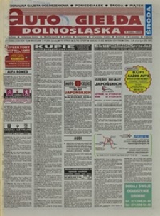 Auto Giełda Dolnośląska : regionalna gazeta ogłoszeniowa, 2004, nr 128 (1216) [3.11]