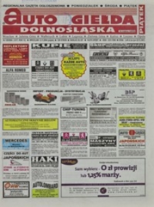 Auto Giełda Dolnośląska : regionalna gazeta ogłoszeniowa, 2004, nr 129 (1217) [5.11]