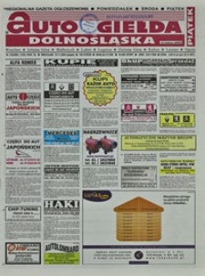Auto Giełda Dolnośląska : regionalna gazeta ogłoszeniowa, 2004, nr 135 (1223) [19.11]