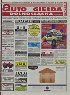 Auto Giełda Dolnośląska : regionalna gazeta ogłoszeniowa, 2004, nr 138 (1226) [26.11]