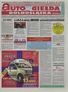 Auto Giełda Dolnośląska : regionalna gazeta ogłoszeniowa, 2004, nr 139 (1227) [29.11]