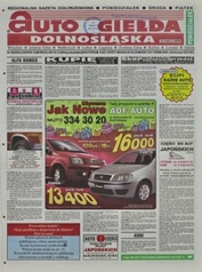 Auto Giełda Dolnośląska : regionalna gazeta ogłoszeniowa, 2004, nr 148 (1236) [20.12]