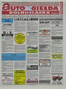 Auto Giełda Dolnośląska : regionalna gazeta ogłoszeniowa, 2004, nr 152 (1240) [31.12]