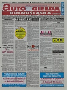 Auto Giełda Dolnośląska : regionalna gazeta ogłoszeniowa, 2005, nr 7 (1247) [19.01]