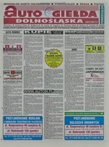 Auto Giełda Dolnośląska : regionalna gazeta ogłoszeniowa, 2005, nr 9 (1249) [24.01]