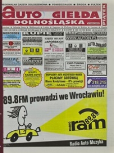 Auto Giełda Dolnośląska : regionalna gazeta ogłoszeniowa, 2005, nr 11 (1251) [28.01]
