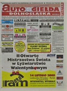 Auto Giełda Dolnośląska : regionalna gazeta ogłoszeniowa, 2005, nr 17 (1257) [11.02]