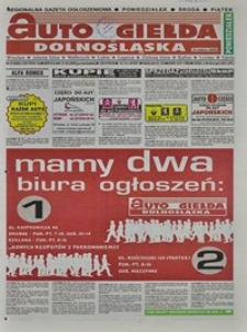 Auto Giełda Dolnośląska : regionalna gazeta ogłoszeniowa, 2005, nr 22 (1262) [23.02]