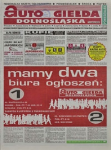 Auto Giełda Dolnośląska : regionalna gazeta ogłoszeniowa, 2005, nr 24 (1264) [28.02]