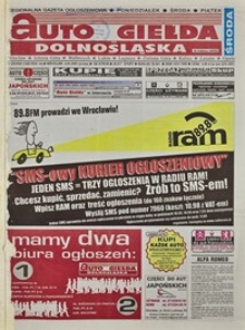 Auto Giełda Dolnośląska : regionalna gazeta ogłoszeniowa, 2005, nr 25 (1265) [2.03]