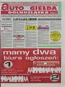 Auto Giełda Dolnośląska : regionalna gazeta ogłoszeniowa, 2005, nr 27 (1267) [7.03]