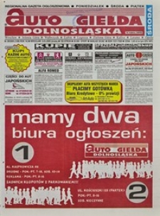 Auto Giełda Dolnośląska : regionalna gazeta ogłoszeniowa, 2005, nr 28 (1268) [9.03]