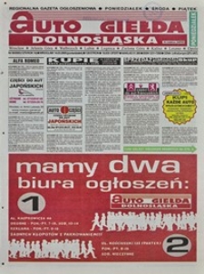 Auto Giełda Dolnośląska : regionalna gazeta ogłoszeniowa, 2005, nr 30 (1270) [14.03]