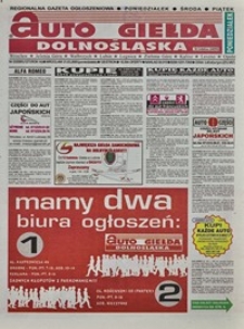Auto Giełda Dolnośląska : regionalna gazeta ogłoszeniowa, 2005, nr 33 (1273) [21.03]