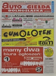 Auto Giełda Dolnośląska : regionalna gazeta ogłoszeniowa, 2005, nr 34 (1274) [23.03]