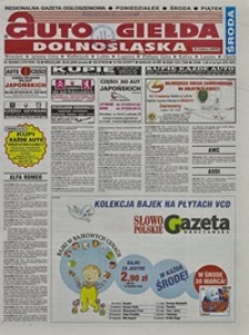 Auto Giełda Dolnośląska : regionalna gazeta ogłoszeniowa, 2005, nr 36 (1276) [30.03]