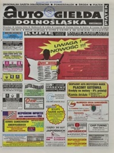 Auto Giełda Dolnośląska : regionalna gazeta ogłoszeniowa, 2005, nr 40 (1280) [8.04]
