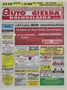 Auto Giełda Dolnośląska : regionalna gazeta ogłoszeniowa, 2005, nr 49 (1289) [29.04]