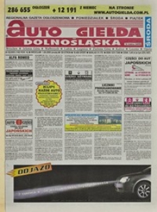 Auto Giełda Dolnośląska : regionalna gazeta ogłoszeniowa, 2005, nr 62 (1302) [1.06]
