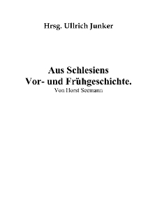 Aus Schlesiens Vor- und Frühgeschichte [Dokument elektroniczny]