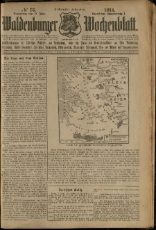 Waldenburger Wochenblatt, Jg. 60, 1914, nr 73