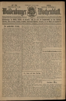 Waldenburger Wochenblatt, Jg. 60, 1914, nr 79