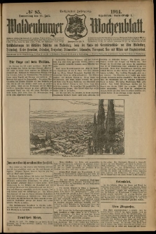 Waldenburger Wochenblatt, Jg. 60, 1914, nr 85