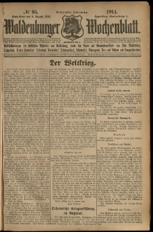 Waldenburger Wochenblatt, Jg. 60, 1914, nr 95