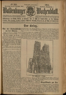 Waldenburger Wochenblatt, Jg. 60, 1914, nr 115