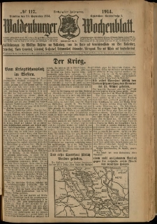 Waldenburger Wochenblatt, Jg. 60, 1914, nr 117