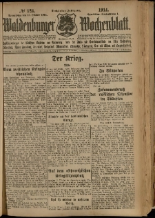 Waldenburger Wochenblatt, Jg. 60, 1914, nr 124