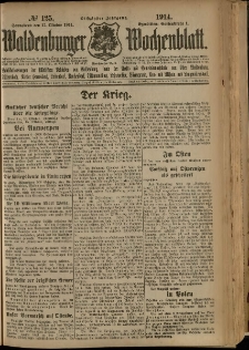 Waldenburger Wochenblatt, Jg. 60, 1914, nr 125