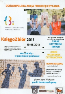 Plakat informujący o KsięgoZbiorze 2013 [Dokument życia społecznego]