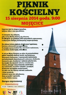 Piknik kościelny - plakat [Dokument życia społecznego]