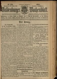 Waldenburger Wochenblatt, Jg. 60, 1914, nr 126
