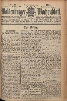 Waldenburger Wochenblatt, Jg. 60, 1914, nr 129