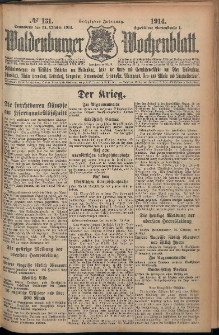 Waldenburger Wochenblatt, Jg. 60, 1914, nr 131