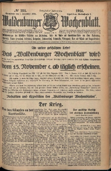 Waldenburger Wochenblatt, Jg. 60, 1914, nr 134