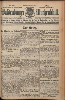 Waldenburger Wochenblatt, Jg. 60, 1914, nr 137
